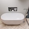 Alfi Brand ALFI brand AB8838 59" White Oval Acrylic Free Standing Soaking Bathtub AB8838 - alternate 8